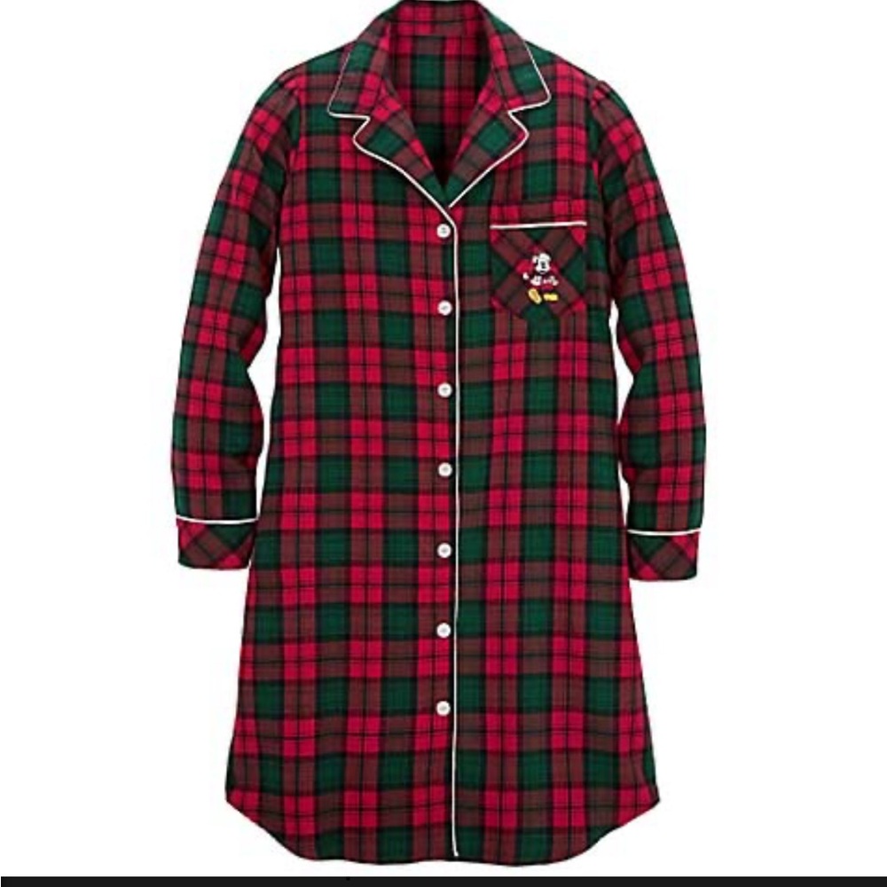 Disney Parks Pajamas Winter Mickey Mouse Plaid